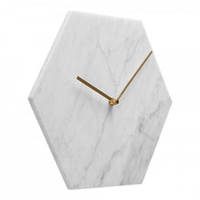 Felixia White Marble Clock