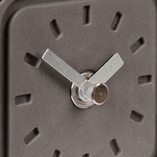 Close view of Square Grey Elza Table Clock