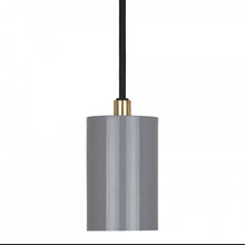 Grey & Brass Slim tube Ceiling Light