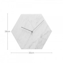 Felixia White Marble Clock